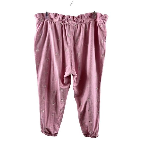 Draper James Bobbie Pull On +Sweatpants Jogger Pants Pink Embroidered Viola XXL - Picture 6 of 10